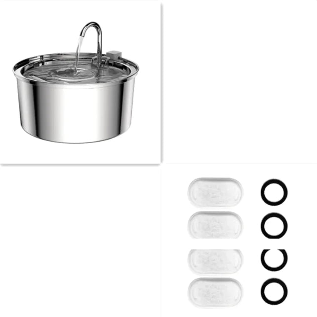 FEF 3.2 L Stainless Steel Automatic Pet Water Fountain