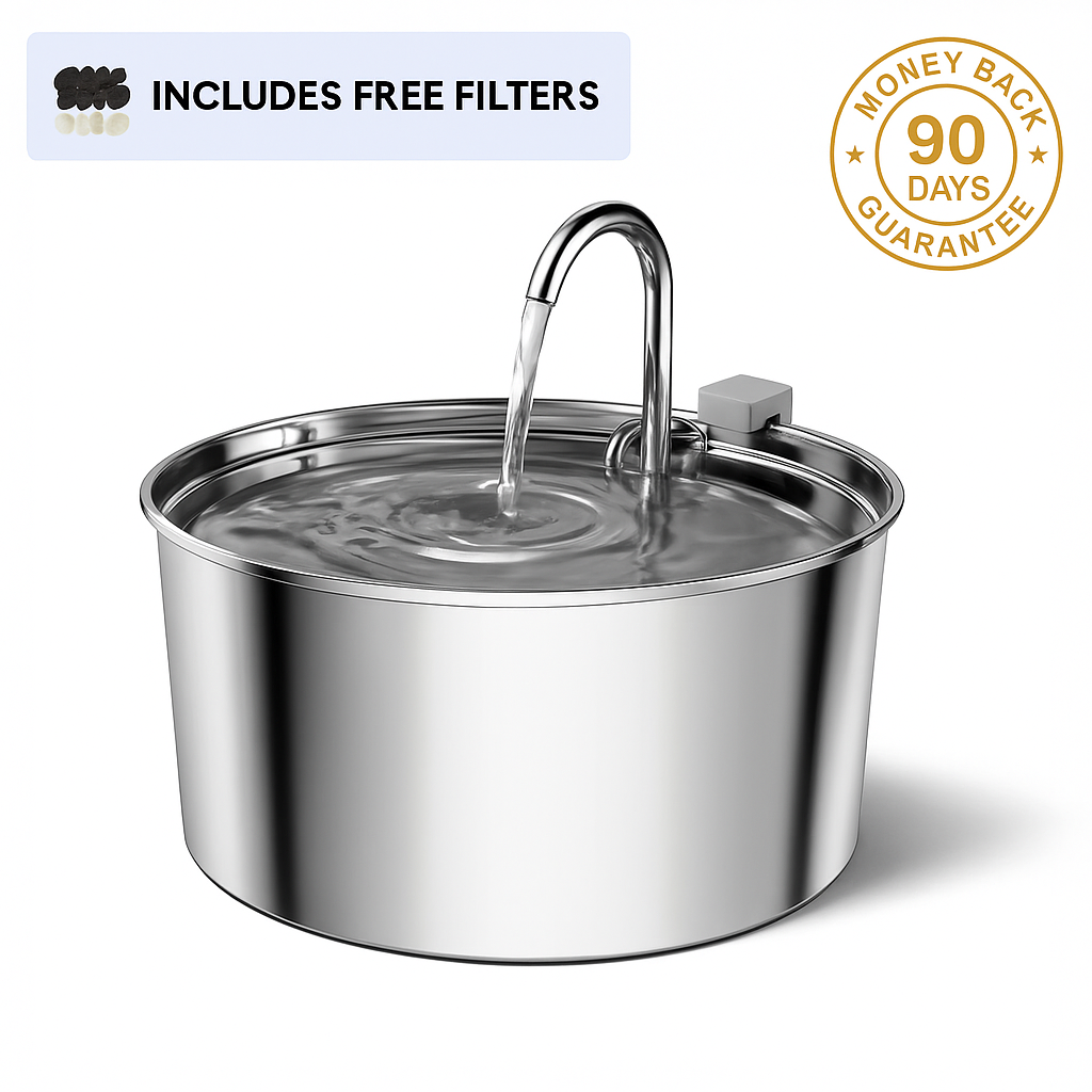 FEF 3.2 L Stainless Steel Automatic Pet Water Fountain